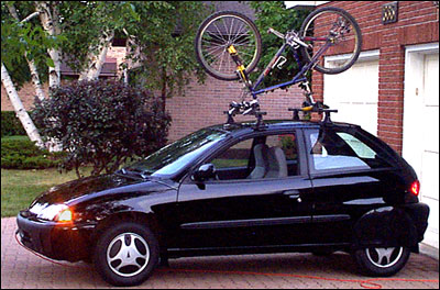 Blackfly with bike on top